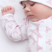 Baby's Teddy Footie - Pink
