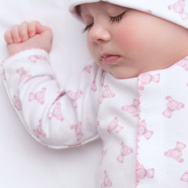 Baby's Teddy Footie - Pink