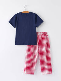 Navy Santa Sleigh Boys Set