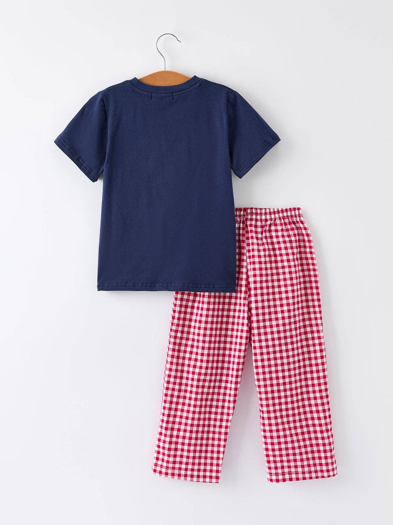 Navy Santa Sleigh Boys Set