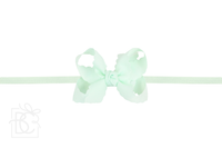 Nylon Headband w/ Scalloped Bow (Mult. Colors)