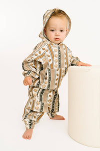 Touchdown Stripe Cargo Hoodie Set
