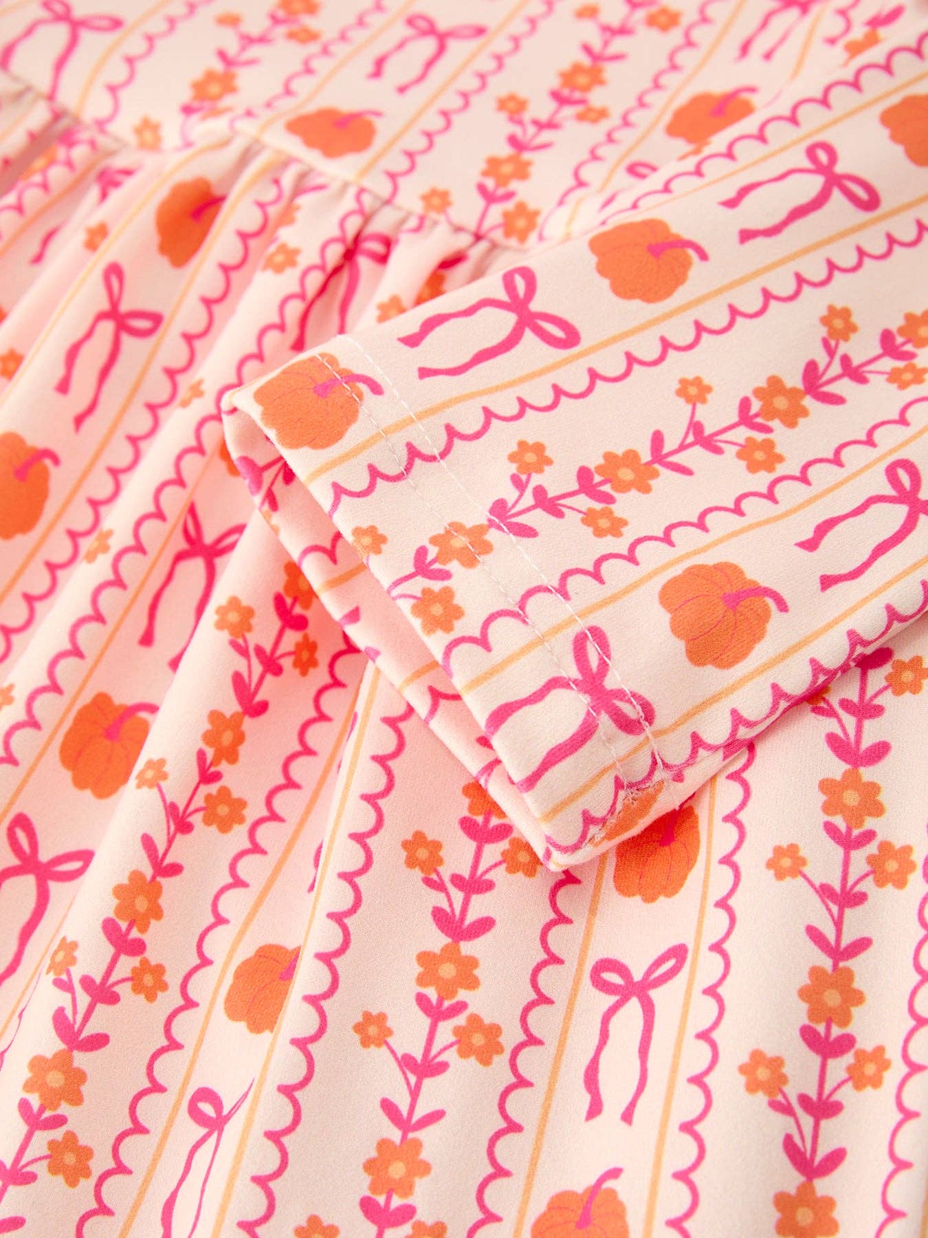 Pumpkin Bow Pocket Dress