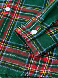 Christmas Plaid Boys Button Down Shirt