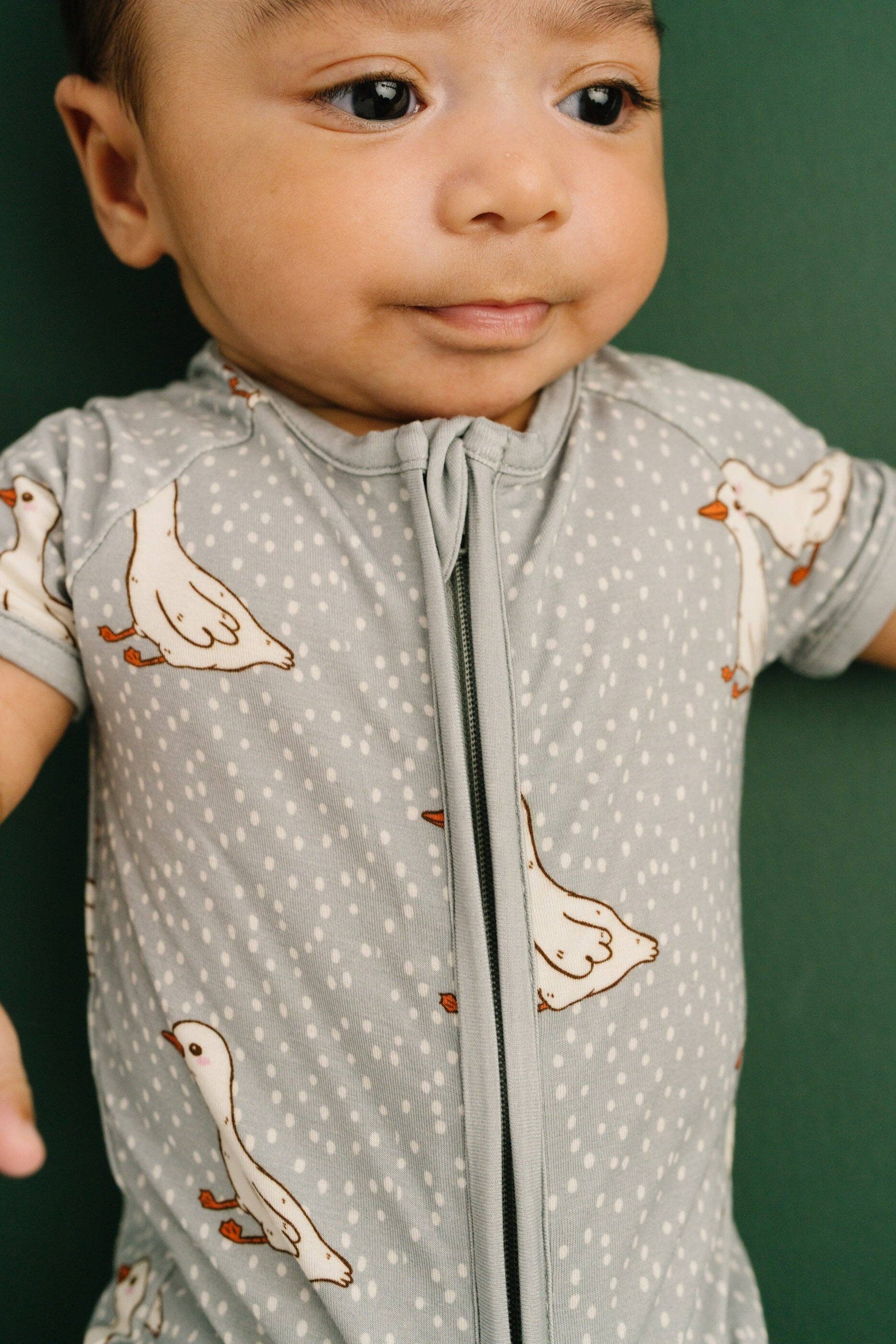 Classic Goose Bamboo Short Romper