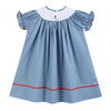 Farm Animal Smocked Bishop Dress