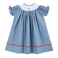 Farm Animal Smocked Bishop Dress