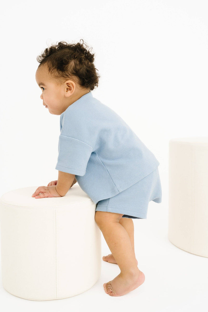 Morning Sky Waffle Slouchy Set