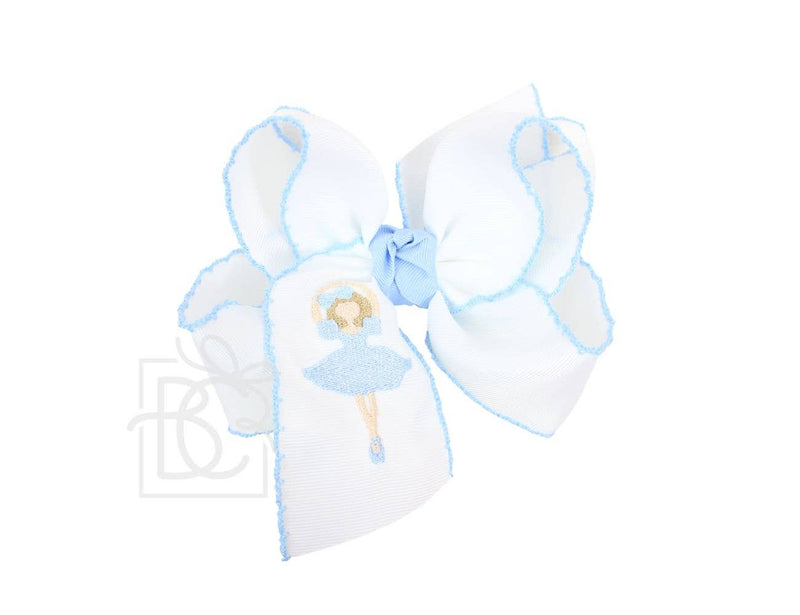 Embroidered Nutcracker Ballerina Bow