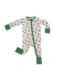 Mallard Drake Ducks-Convertible Zip PJs