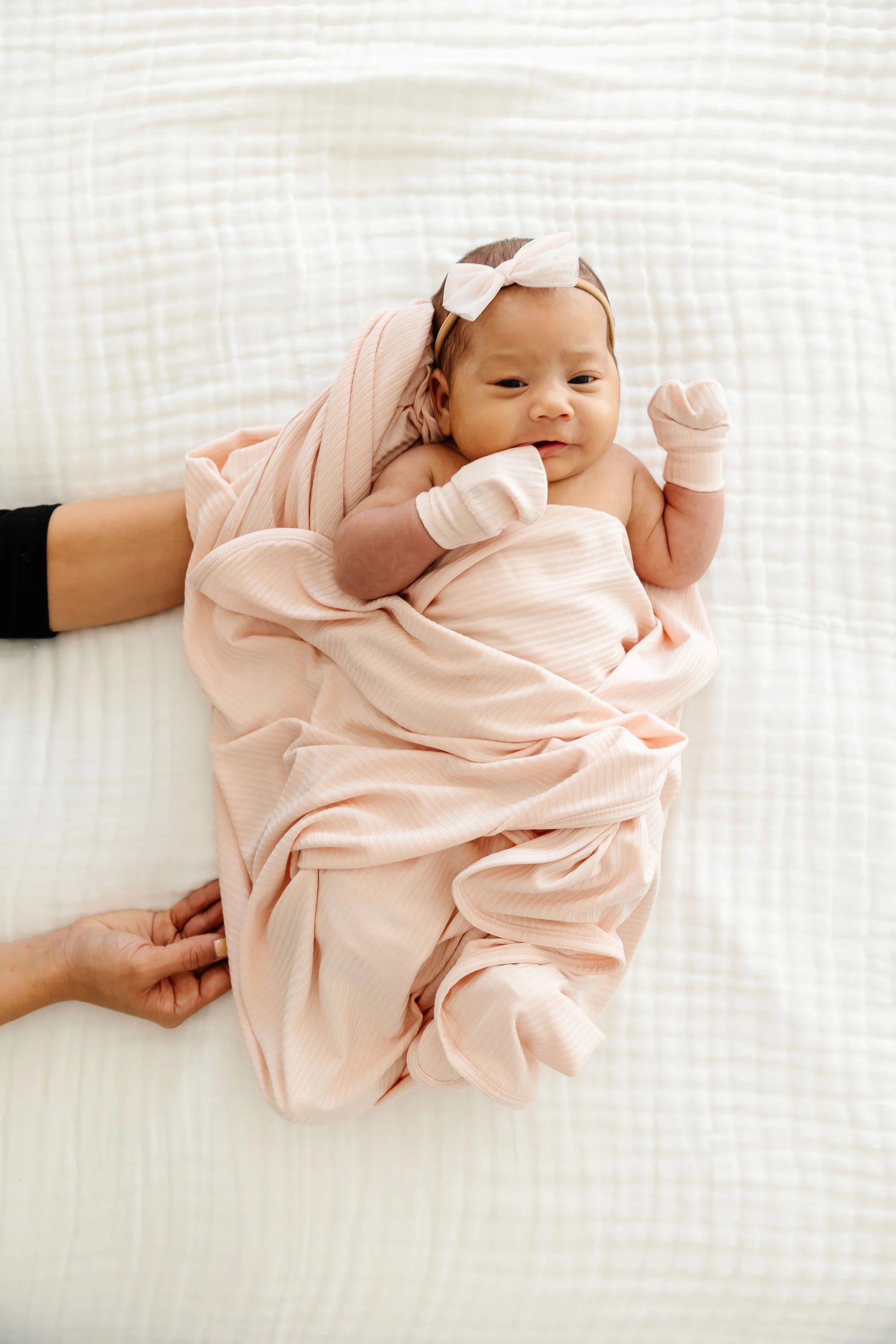 Rosie Ribbed Swaddle Blanket - Regular Luxe (48x48 Inches)