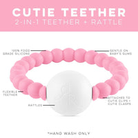 Cutie Teether Rattle (Multiple Colors)
