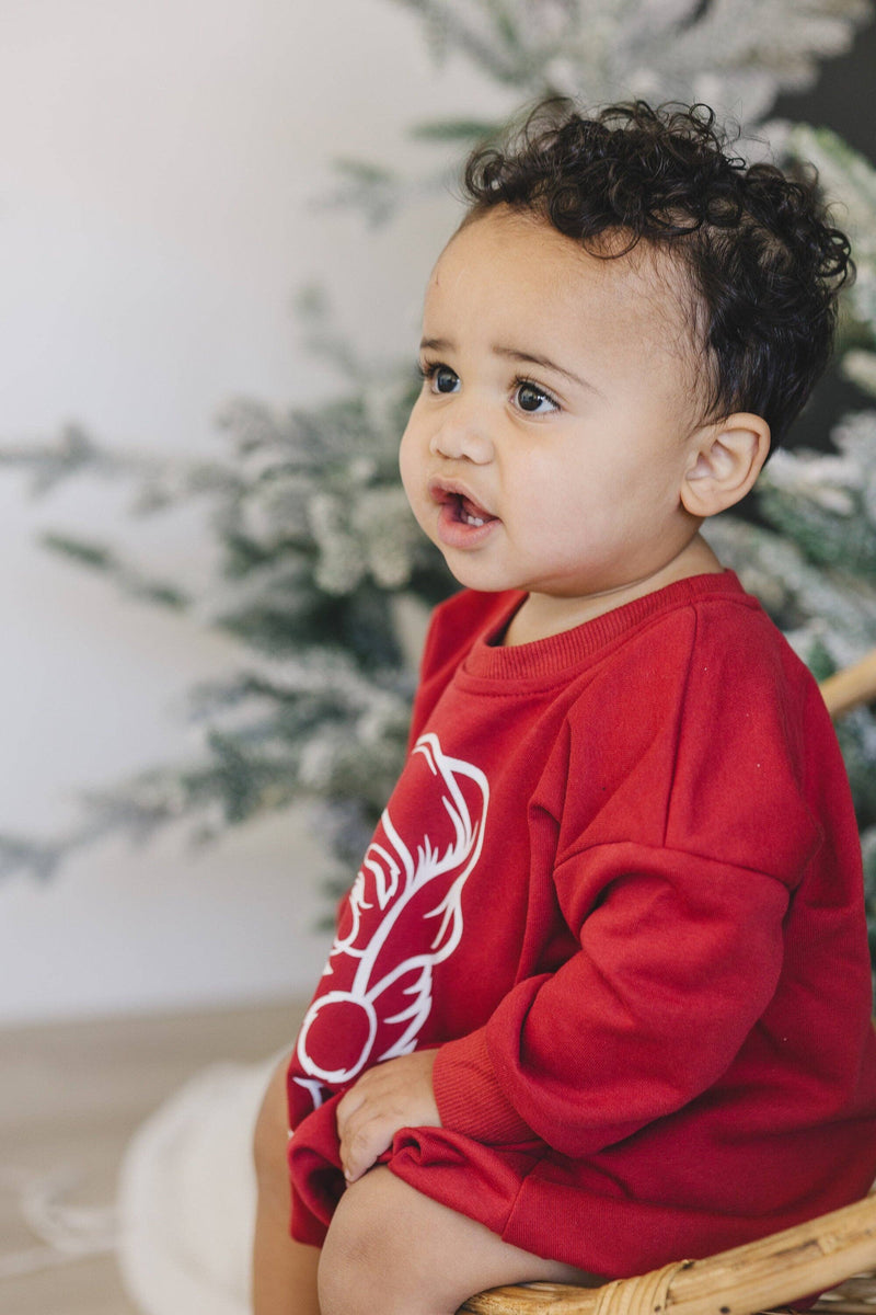 Vintage Santa Sweatshirt Bubble