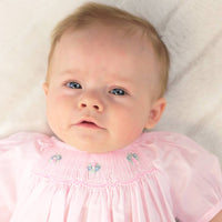 Bubble with Novelty Smocking - Pink