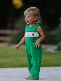 Christmas "Mean One" Embroidered Romper