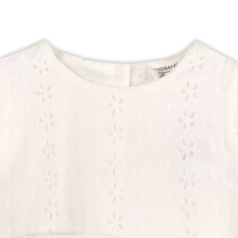 Milly Eyelet & Bow Top + Ruffled Bloomer Set