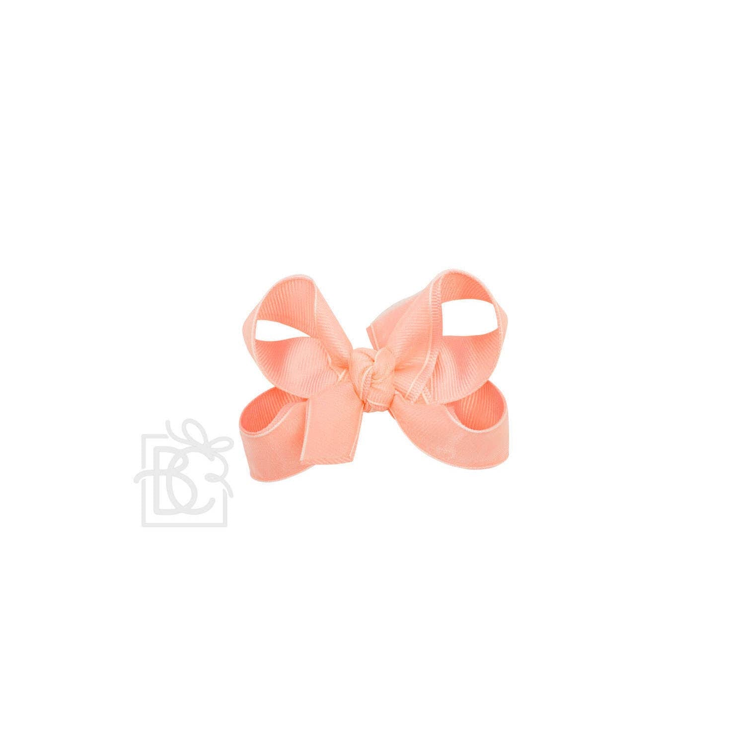 LAYERED ORGANZA/GROSGRAIN BOW ON CLIP