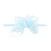 Scalloped Organza Bow Headband