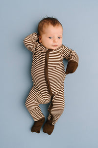 Espresso Stripe Bamboo Sleeper