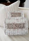 Diapers XL - Western Blues Clear Coat Bag