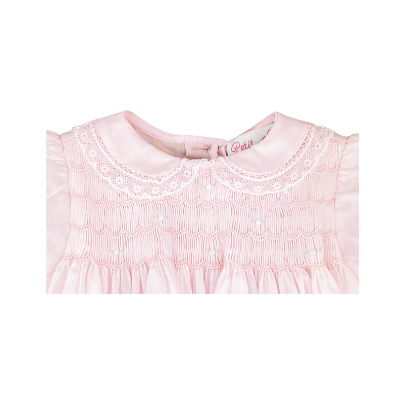 Fully Smocked Dress with Lace