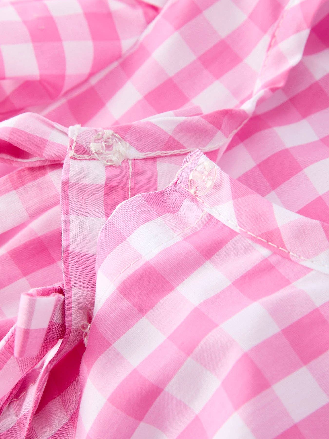 Spring Pink Plaid Bubble