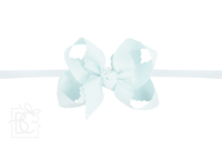 Nylon Headband w/ Scalloped Bow (Mult. Colors)