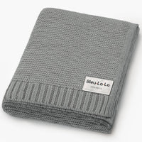Cotton Swaddle Receiving Baby Blanket (Mult. Colors)