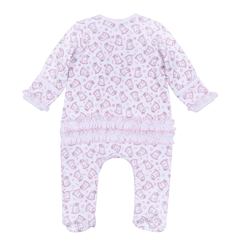 My Little Boo Pink Ruffle Zipper Footie