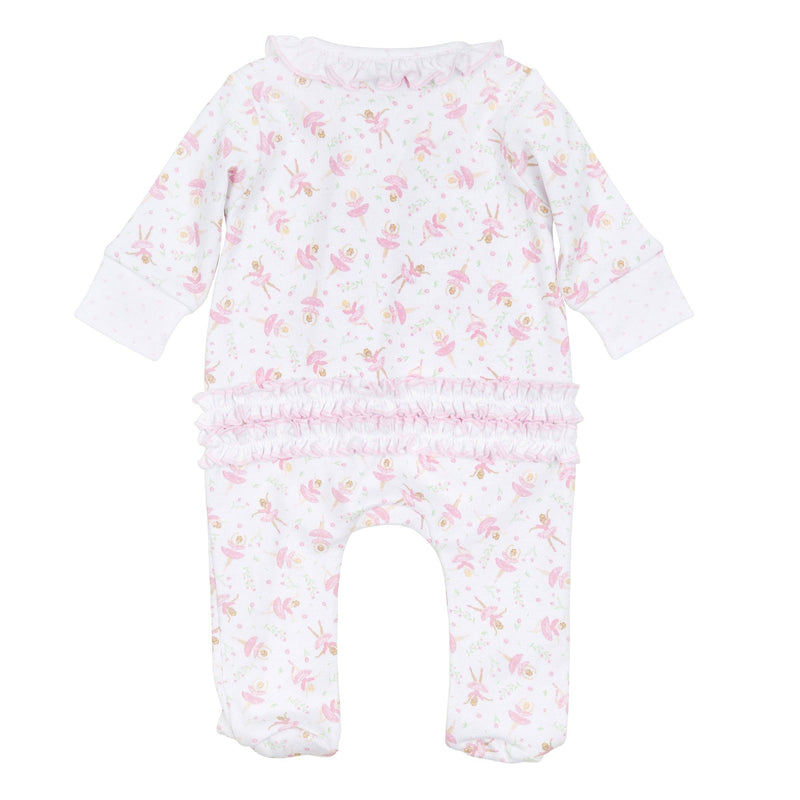 Twinkle Toes Print Zip Footie
