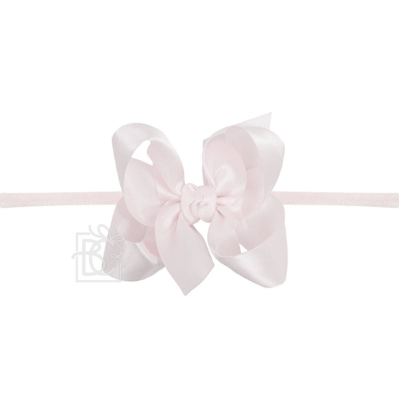Satin Bow with Pantyhose Headband