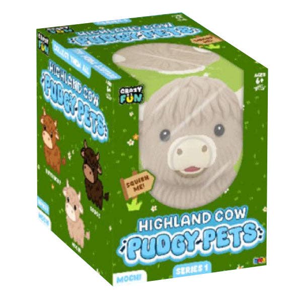 RMS® Crazy Fun™ Highland Cow Pudgy Pets Squishy - 1PC