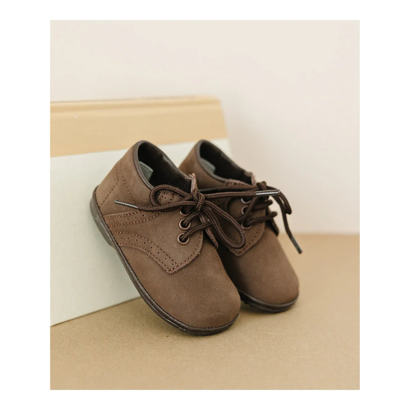 Angel Baby James Boy's Nubuck Leather Lace Up Shoe