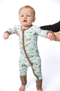 Delta Bird Hunting Dogs Convertible Zip PJs