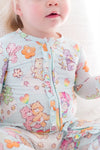 Care Bears Baby We Love Flowers Zipper Pajamas