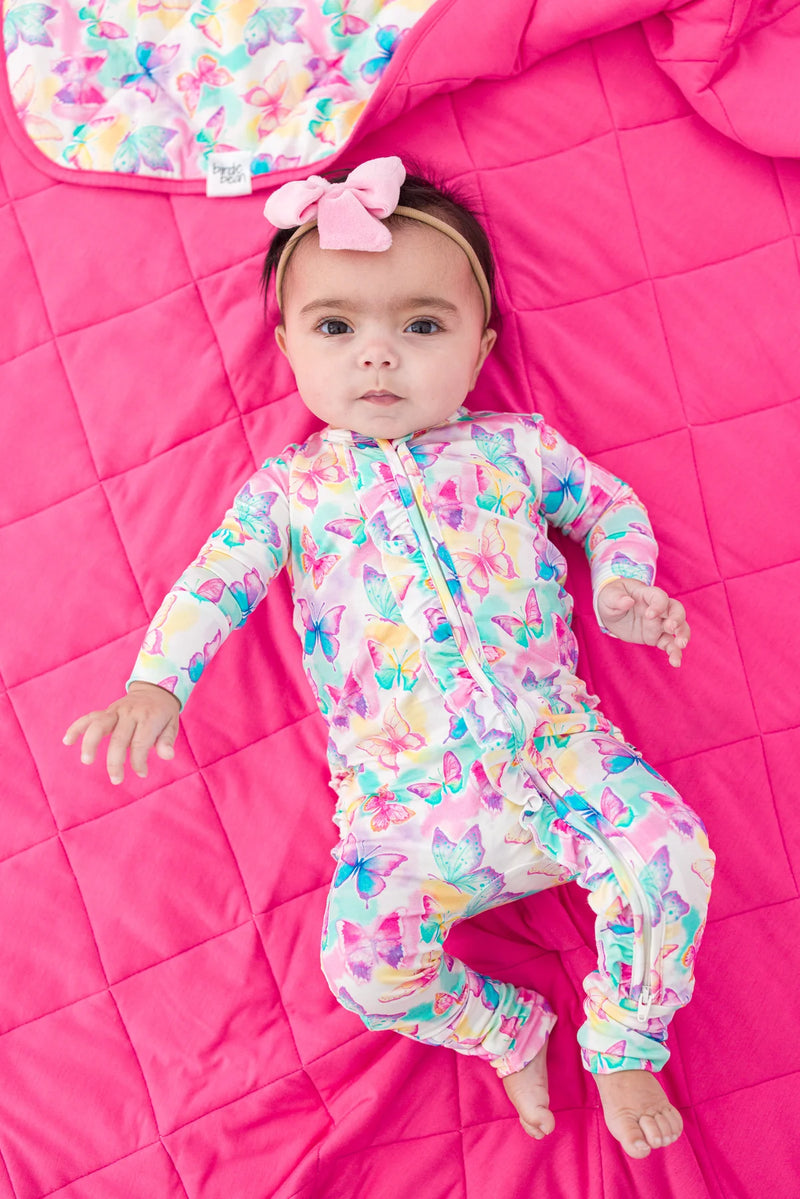 Dahlia Ruffle Convertible Romper Pajama