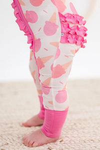Goldie Ruffle Convertible Zipper Pajama