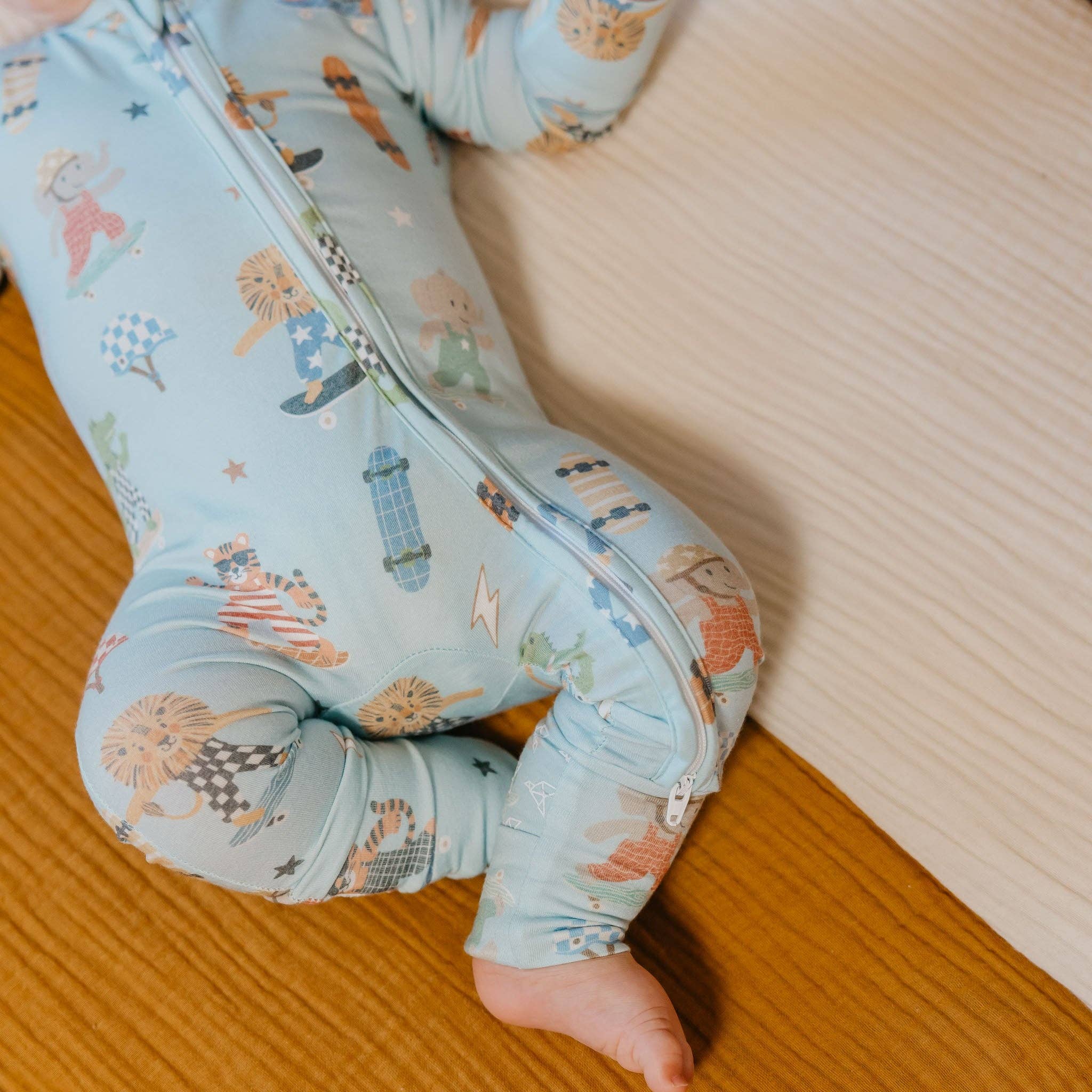 Convertible Zip-Up Footie - Tanner