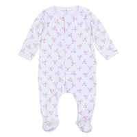 Baby's Teddy Footie - Pink