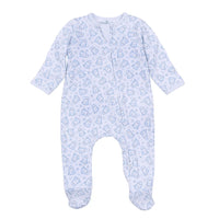 My Little Boo Blue Zipper Footie
