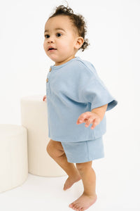 Morning Sky Waffle Slouchy Set