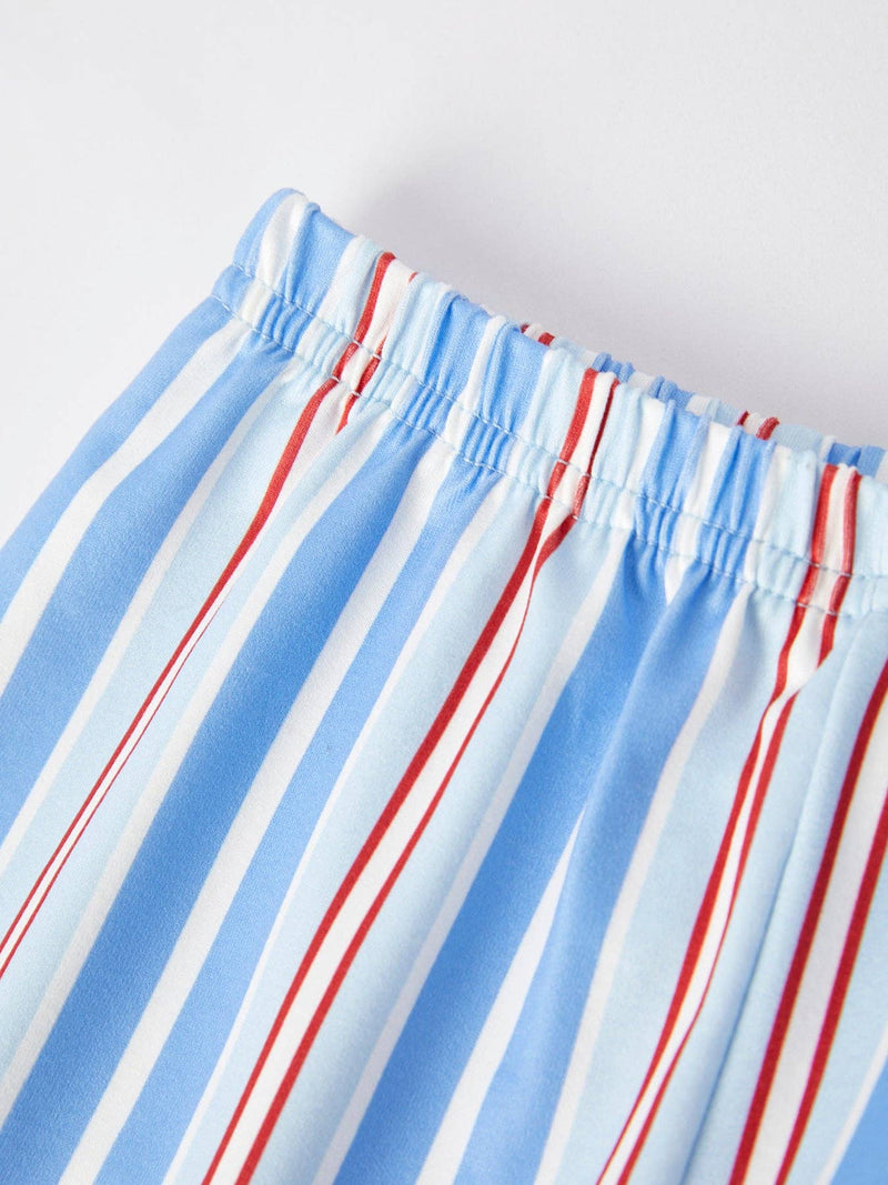 4th of July Embroidery Boys Short Sleeved Short Set