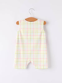 Back-To-School Embroidery Boys' Romper