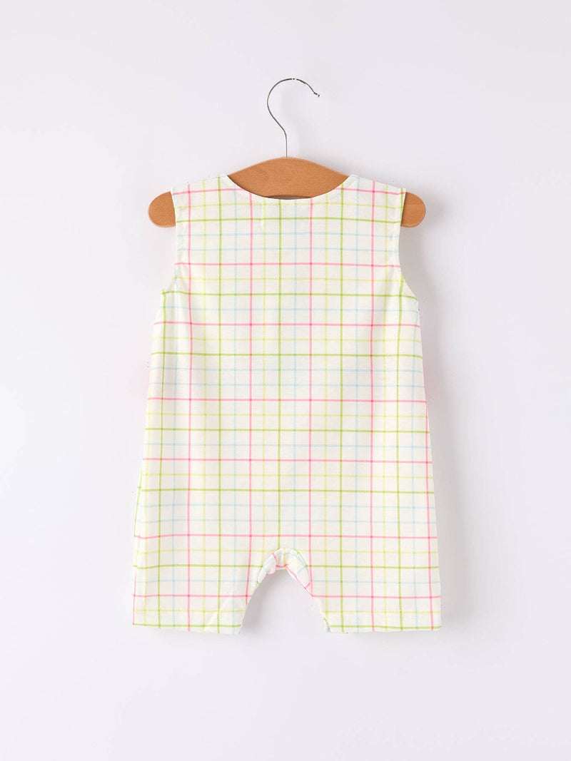 Back-To-School Embroidery Boys' Romper