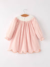 Thanksgiving Embroidery Smock Dress