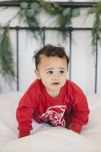 Vintage Santa Sweatshirt Bubble