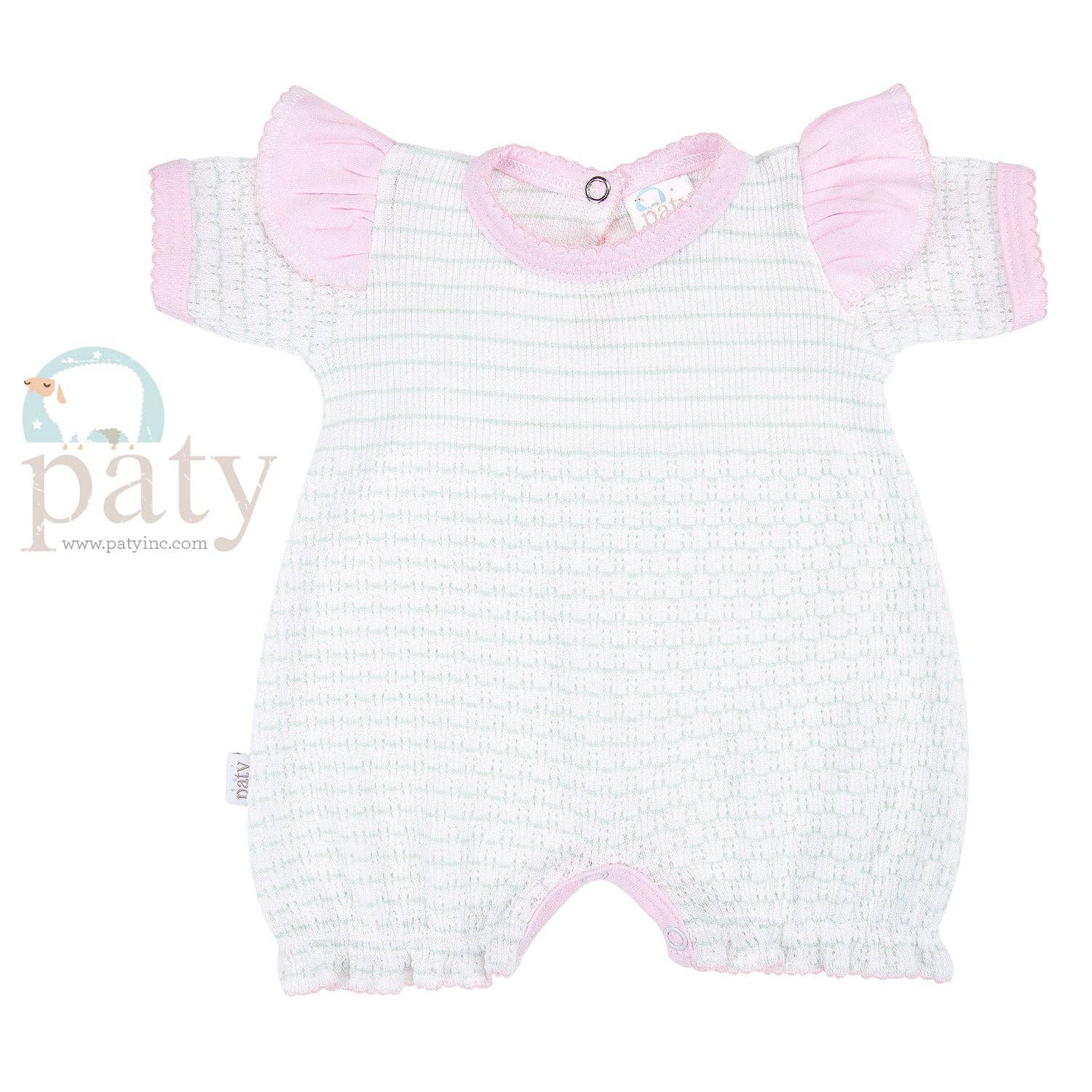Paty Knit Angel Sleeve Bubble (Pima Trim)