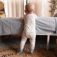 Gone Fishin' Double Zipper Romper