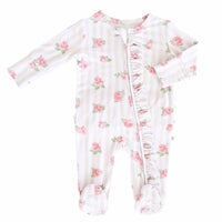 Rosy & Cozy Ruffle Zipper Footie