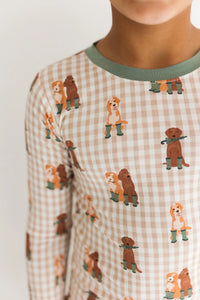 Green Pup Friends Two Piece Set